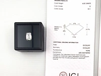 Diamant - 4.02 karaat emerald geslepen diamant ( igi gecertificeerd ), lab grown - afbeelding 4 van  6