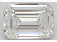 Diamant - 4.08 carat emerald geslepen diamant (gecertificeerd) - afbeelding 1 van  3