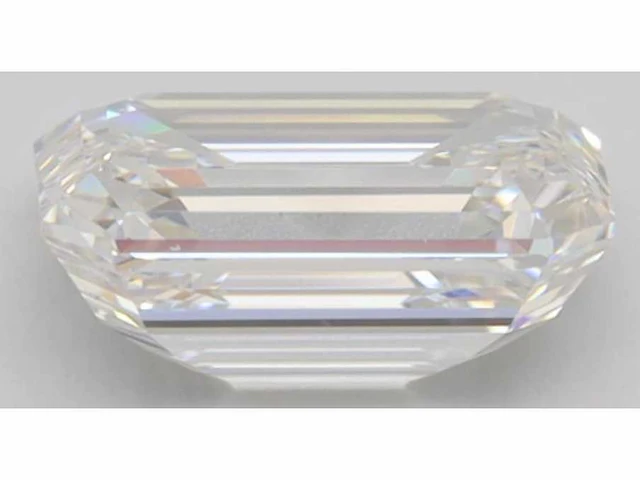 Diamant - 4.08 carat emerald geslepen diamant (gecertificeerd) - afbeelding 2 van  3