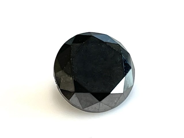 Diamant - 4.49 carat natuurlijke zwarte diamant (gecertificeerd) - afbeelding 1 van  4