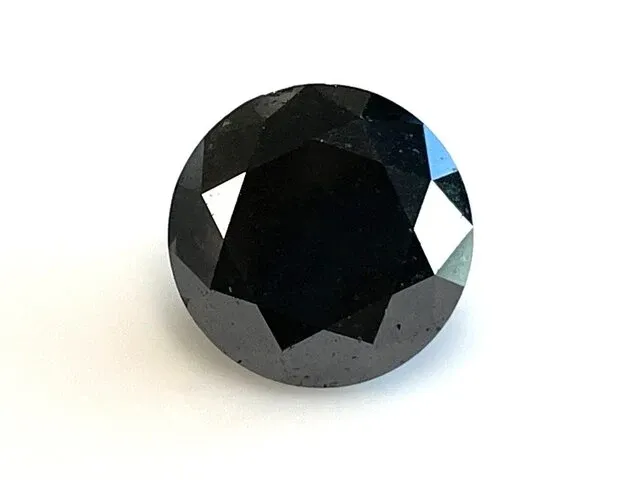 Diamant - 4.49 karaat echte echte natuurlijke zwarte diamant - afbeelding 1 van  4