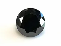 Diamant - 4.49 karaat echte echte natuurlijke zwarte diamant - afbeelding 1 van  4