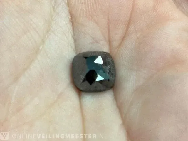 Diamant - 4.56 karaat echte natuurlijke zwarte diamant (gecertificeerd) - afbeelding 2 van  2