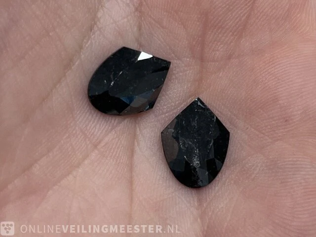 Diamant - 4.61 karaat echte natuurlijke zwarte diamant (gecertificeerd) - afbeelding 2 van  3