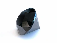 Diamant - 4.78 carat natuurlijke zwarte diamant (gecertificeerd) - afbeelding 2 van  5