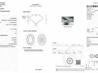 Diamant - 5.01 karaat ovaal geslepen diamant ( igi gecertificeerd ), lab grown - afbeelding 4 van  7