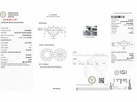 Diamant - 5.02 carat briljant geslepen diamant (gecertificeerd) - afbeelding 3 van  3