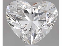 Diamant - 5.02 carat hart vorm geslepen diamant (gecertificeerd) - afbeelding 1 van  3