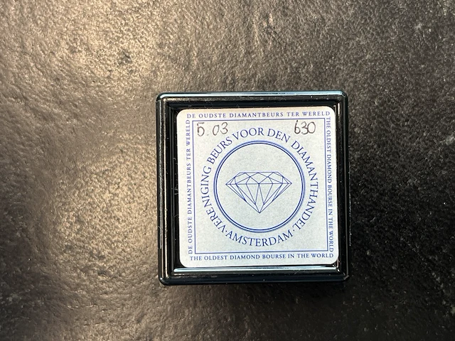 Diamant - 5.03 carat echte diamant - afbeelding 2 van  4