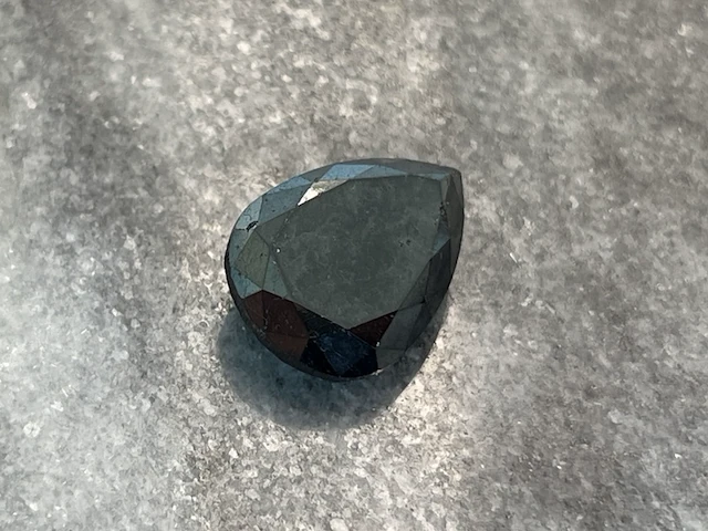Diamant - 9.98 carat natuurlijke zwarte diamant - afbeelding 1 van  5