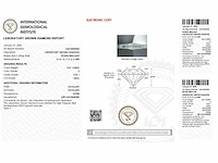 Diamant - circa 0,5 carat - briljant geslepen diamant (gecertificeerd) - afbeelding 5 van  5