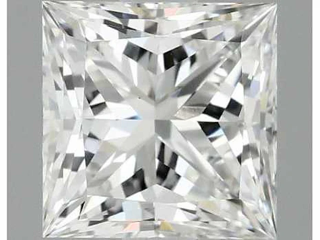 Diamant - circa 0,70 carat - princess geslepen diamant (gecertificeerd) - afbeelding 1 van  8
