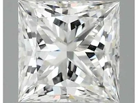 Diamant - circa 0,70 carat - princess geslepen diamant (gecertificeerd) - afbeelding 1 van  8
