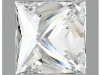Diamant - circa 0,70 carat - princess geslepen diamant (gecertificeerd) - afbeelding 7 van  8