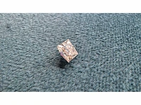 Diamant - circa 0,70 carat - princess geslepen diamant (gecertificeerd) - afbeelding 3 van  9