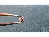 Diamant - circa 0,70 carat - princess geslepen diamant (gecertificeerd) - afbeelding 5 van  9
