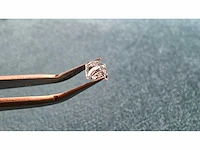 Diamant - circa 0,70 carat - princess geslepen diamant (gecertificeerd) - afbeelding 6 van  9