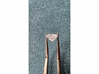 Diamant - circa 0,70 carat - princess geslepen diamant (gecertificeerd) - afbeelding 8 van  9