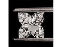 Diamant - circa 1,00 carat - flower cut geslepen diamant (gecertificeerd) - afbeelding 2 van  4