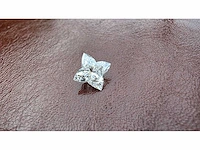 Diamant - circa 1,00 carat - flower cut geslepen diamant (gecertificeerd) - afbeelding 1 van  10