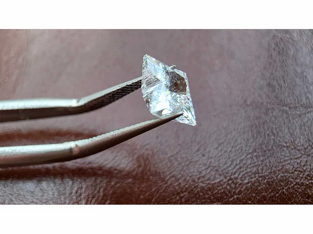 Diamant - circa 1,00 carat - flower cut geslepen diamant (gecertificeerd) - afbeelding 8 van  10