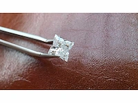 Diamant - circa 1,00 carat - flower cut geslepen diamant (gecertificeerd) - afbeelding 9 van  10