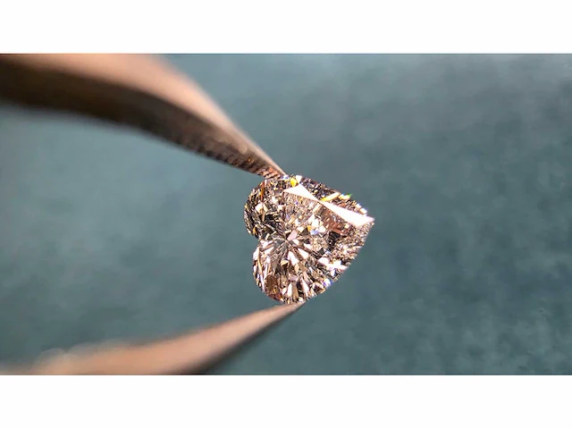 Diamant - circa 1,00 carat - heart geslepen diamant (gecertificeerd) - afbeelding 10 van  11