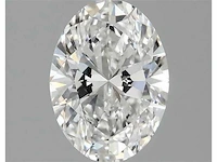 Diamant - circa 1,00 carat - oval geslepen diamant (gecertificeerd) - afbeelding 1 van  6