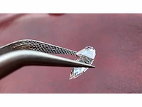 Diamant - circa 1,00 carat - pear geslepen diamant (gecertificeerd) - afbeelding 3 van  13