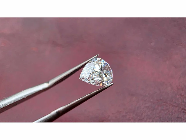 Diamant - circa 1,00 carat - pear geslepen diamant (gecertificeerd) - afbeelding 13 van  13