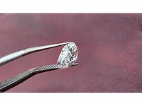 Diamant - circa 1,00 carat - pear geslepen diamant (gecertificeerd) - afbeelding 10 van  13