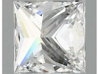 Diamant - circa 1,00 carat - princess geslepen diamant (gecertificeerd) - afbeelding 7 van  8