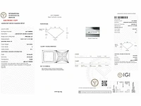 Diamant - circa 1,00 carat - princess geslepen diamant (gecertificeerd) - afbeelding 8 van  8