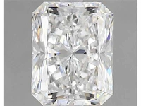 Diamant - circa 1,00 carat - radiant geslepen diamant (gecertificeerd) - afbeelding 1 van  10