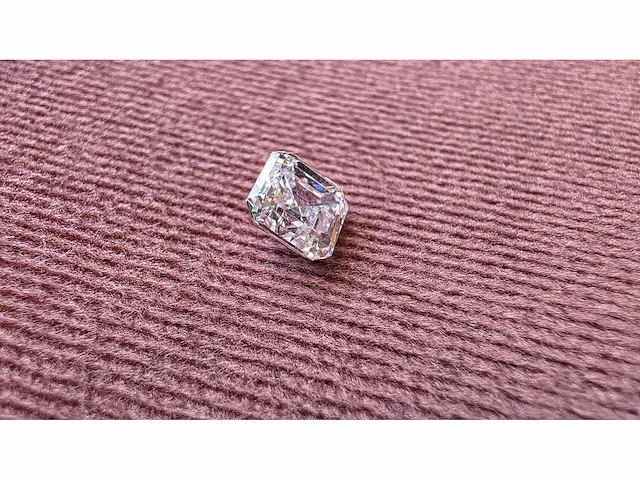 Diamant - circa 1,00 carat - square emerald geslepen diamant (gecertificeerd) - afbeelding 5 van  11