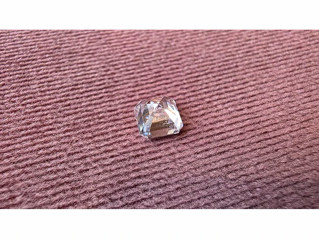 Diamant - circa 1,00 carat - square emerald geslepen diamant (gecertificeerd) - afbeelding 7 van  11