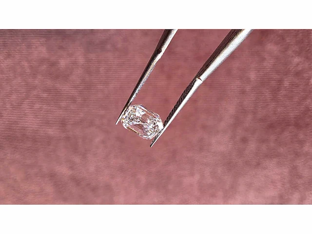 Diamant - circa 1,00 carat - square emerald geslepen diamant (gecertificeerd) - afbeelding 8 van  11