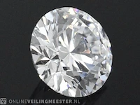 Diamant - circa 1.00 karaat briljant geslepen diamant (gecertificeerd) - afbeelding 1 van  3