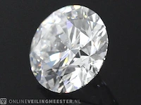 Diamant - circa 1.00 karaat briljant geslepen diamant (gecertificeerd) - afbeelding 2 van  3