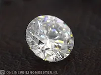 Diamant - circa 1.00 karaat briljant geslepen diamant (gecertificeerd) - afbeelding 1 van  3