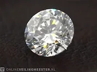 Diamant - circa 1.00 karaat briljant geslepen diamant (gecertificeerd) - afbeelding 2 van  3