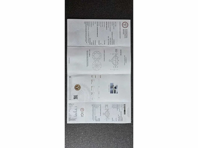 Diamant - circa 1,20 carat - briljant geslepen diamant (gecertificeerd) - afbeelding 6 van  6