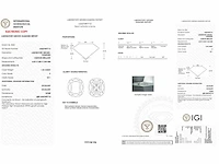 Diamant - circa 1,20 carat - cushion geslepen diamant (gecertificeerd) - afbeelding 8 van  8