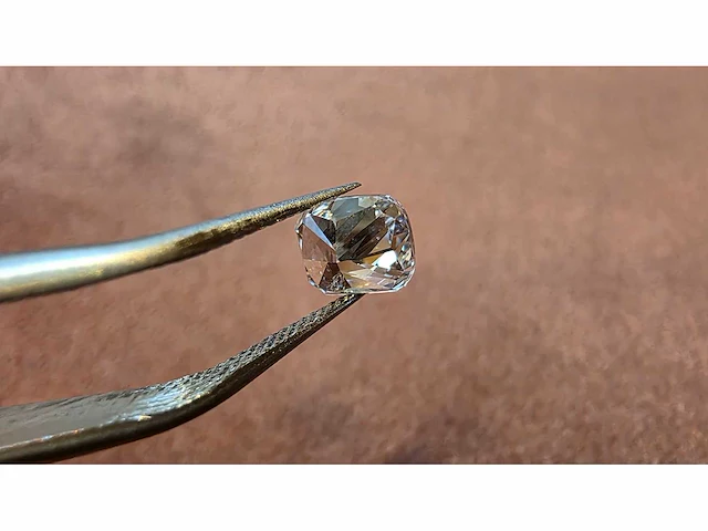 Diamant - circa 1,20 carat - cushion geslepen diamant (gecertificeerd) - afbeelding 9 van  11
