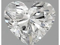 Diamant - circa 1,20 carat - heart geslepen diamant (gecertificeerd) - afbeelding 1 van  8