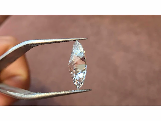 Diamant - circa 1,20 carat - marquise geslepen diamant (gecertificeerd) - afbeelding 11 van  12