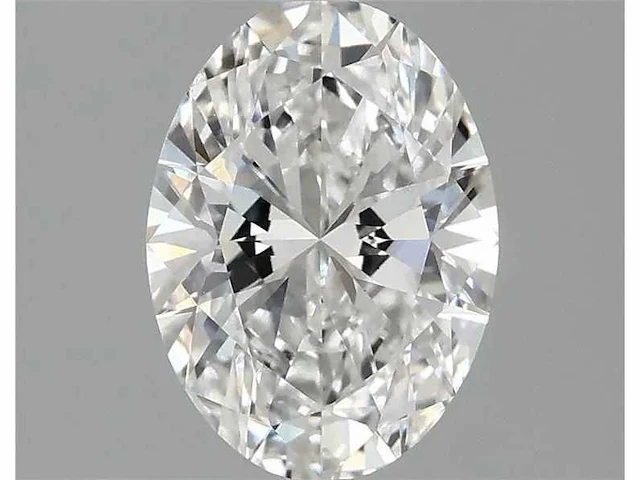 Diamant - circa 1,20 carat - oval geslepen diamant (gecertificeerd) - afbeelding 1 van  6