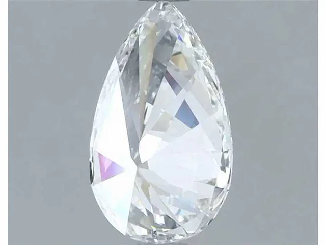 Diamant - circa 1,20 carat - pear geslepen diamant (gecertificeerd) - afbeelding 4 van  9