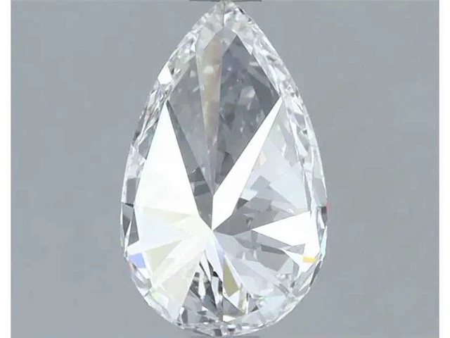 Diamant - circa 1,20 carat - pear geslepen diamant (gecertificeerd) - afbeelding 8 van  9