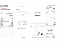 Diamant - circa 1,20 carat - radiant geslepen diamant (gecertificeerd) - afbeelding 2 van  10